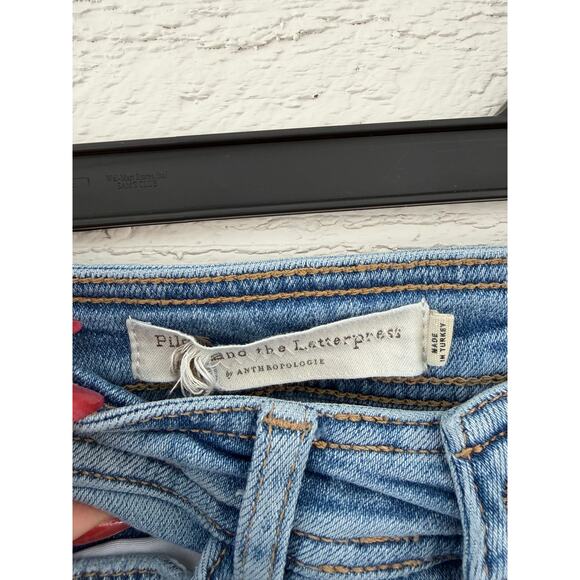 Pilcro by Anthropologie High Rise Skinny Jeans |Light Wash | 25 - Picture 5 of 8